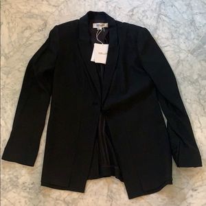 Black DVF tuxedo jacket